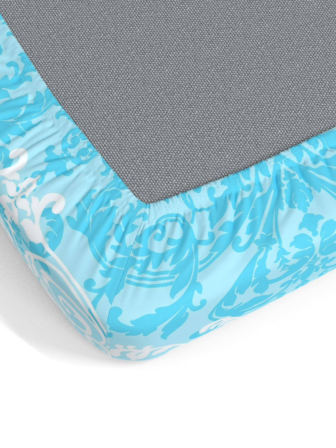 Dreamscape 100% Cotton Floral Bedsheet Set | 140 TC | Blue