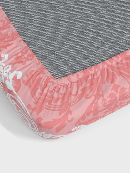 Dreamscape 100% Cotton Floral Bedsheet Set | 140 TC | Pink