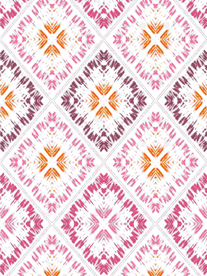 Dreamscape 100% Cotton Abstract Bedsheet Set | 140 TC | Pink