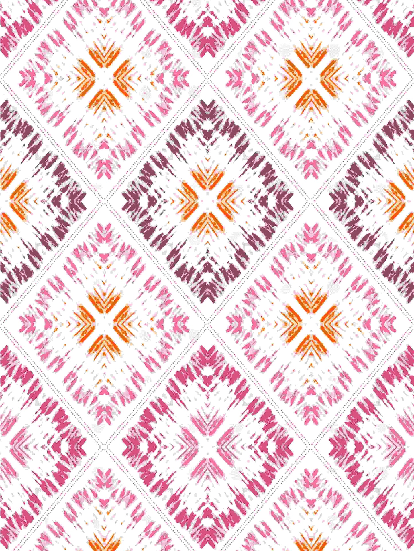 Dreamscape 100% Cotton Abstract Bedsheet Set | 140 TC | Pink