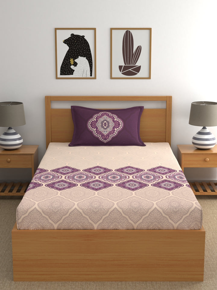Dreamscape 100% Cotton Ethnic Bedsheet Set