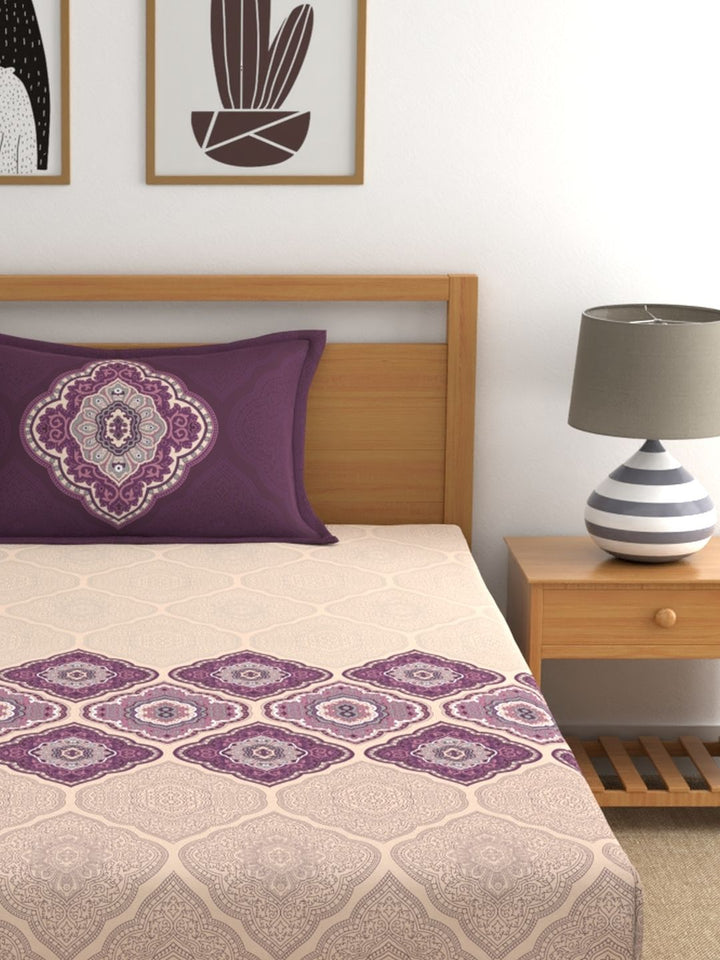 Dreamscape 100% Cotton Ethnic Bedsheet Set