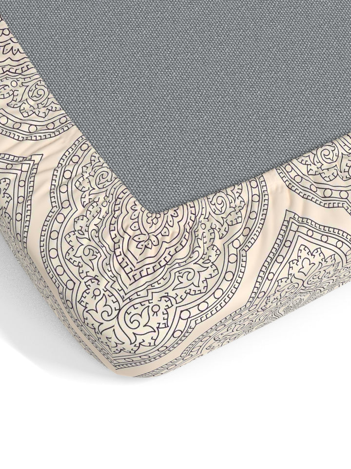 Dreamscape 100% Cotton Ethnic Bedsheet Set