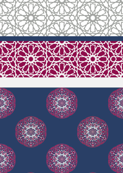 Dreamscape 100% Cotton Ethnic Bedsheet Set | 140 TC | Blue