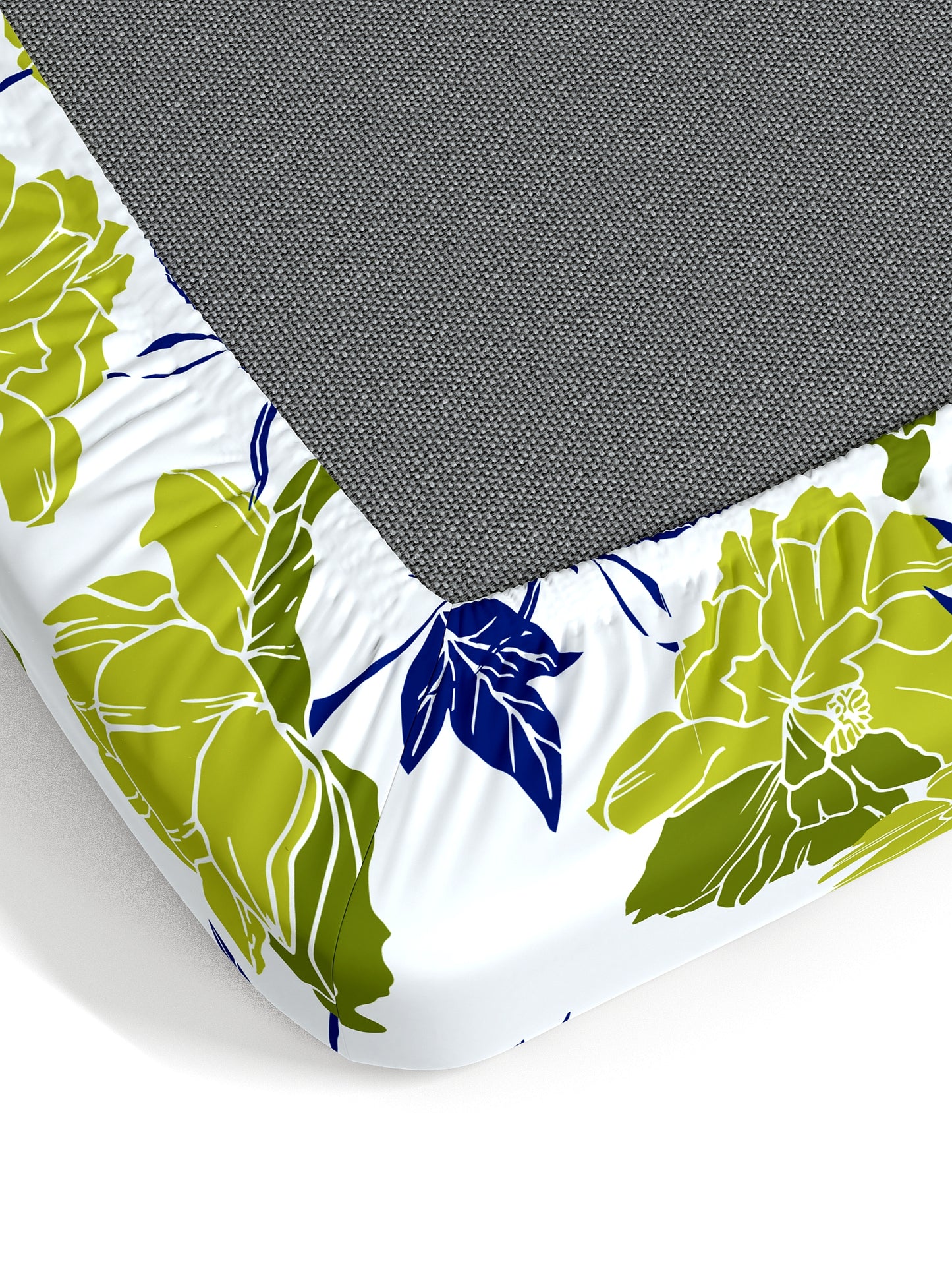 Dreamscape 100% Cotton 140 TC Floral Bedsheet Set - Colour: Blue