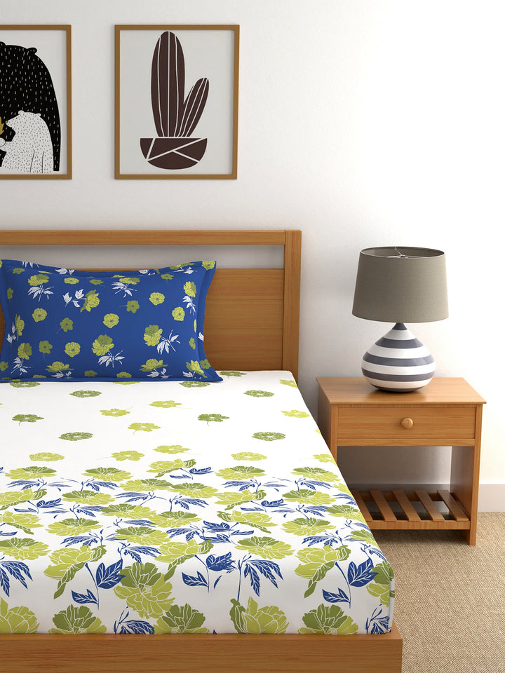 Dreamscape 100% Cotton Floral Bedsheet Set