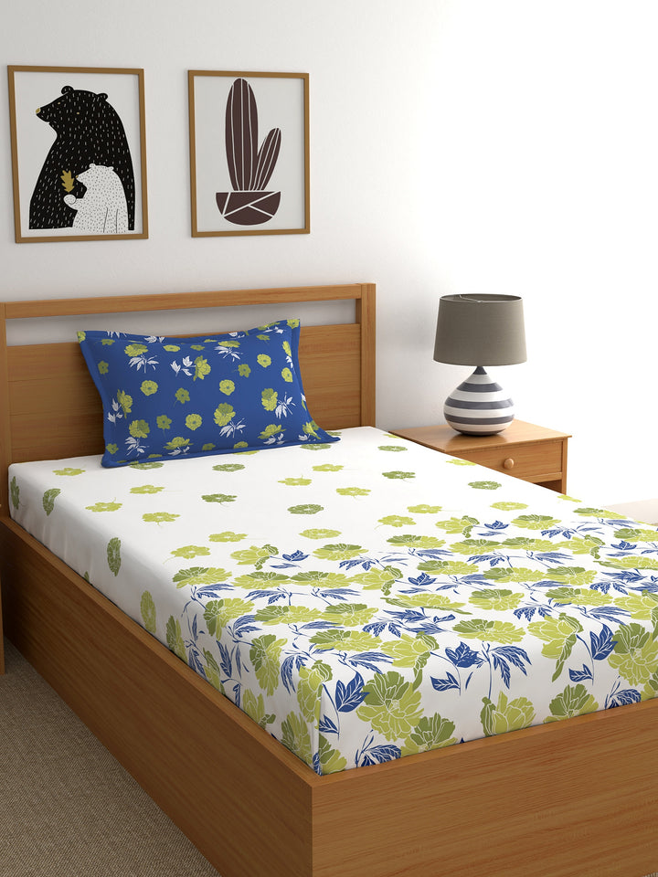 Dreamscape 100% Cotton Floral Bedsheet Set