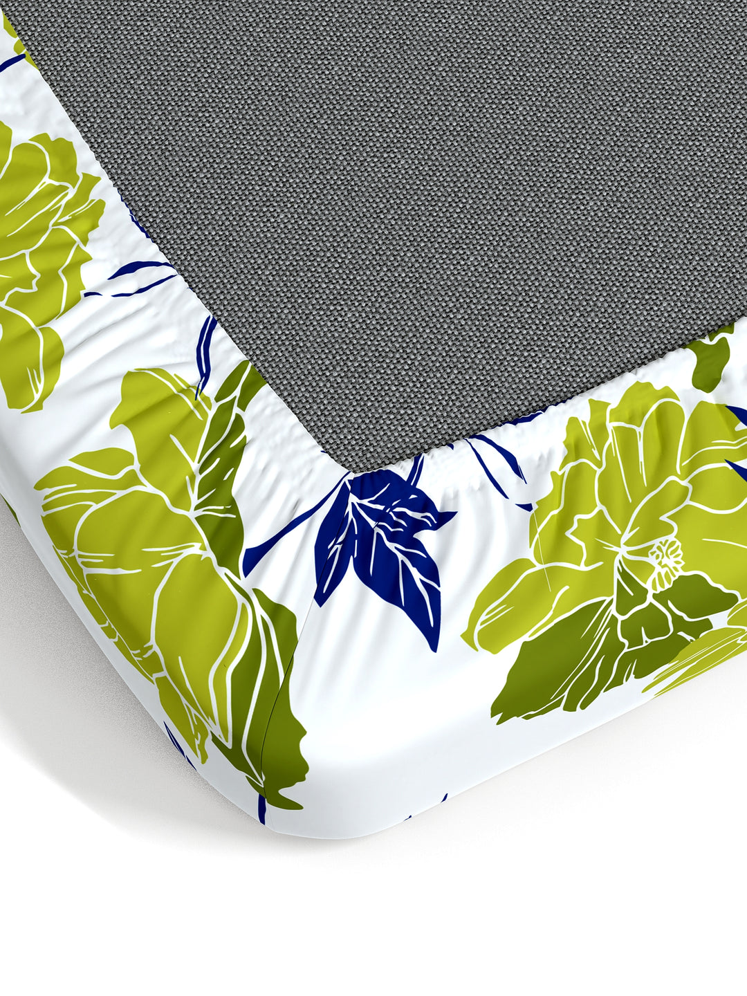 Dreamscape 100% Cotton Floral Bedsheet Set | 140 TC | Blue