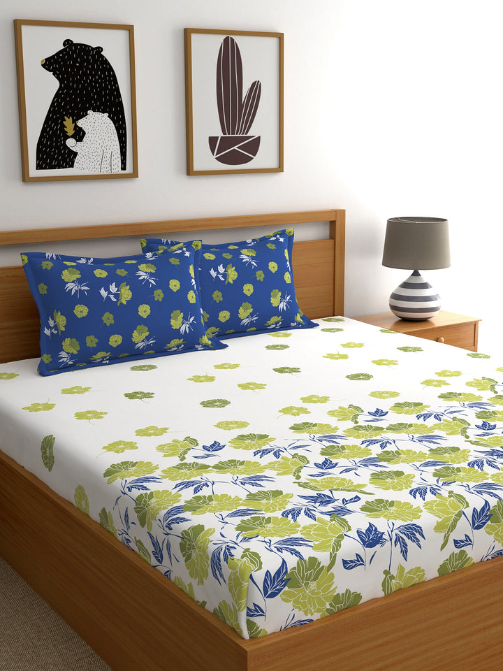 Dreamscape 100% Cotton Floral Bedsheet Set