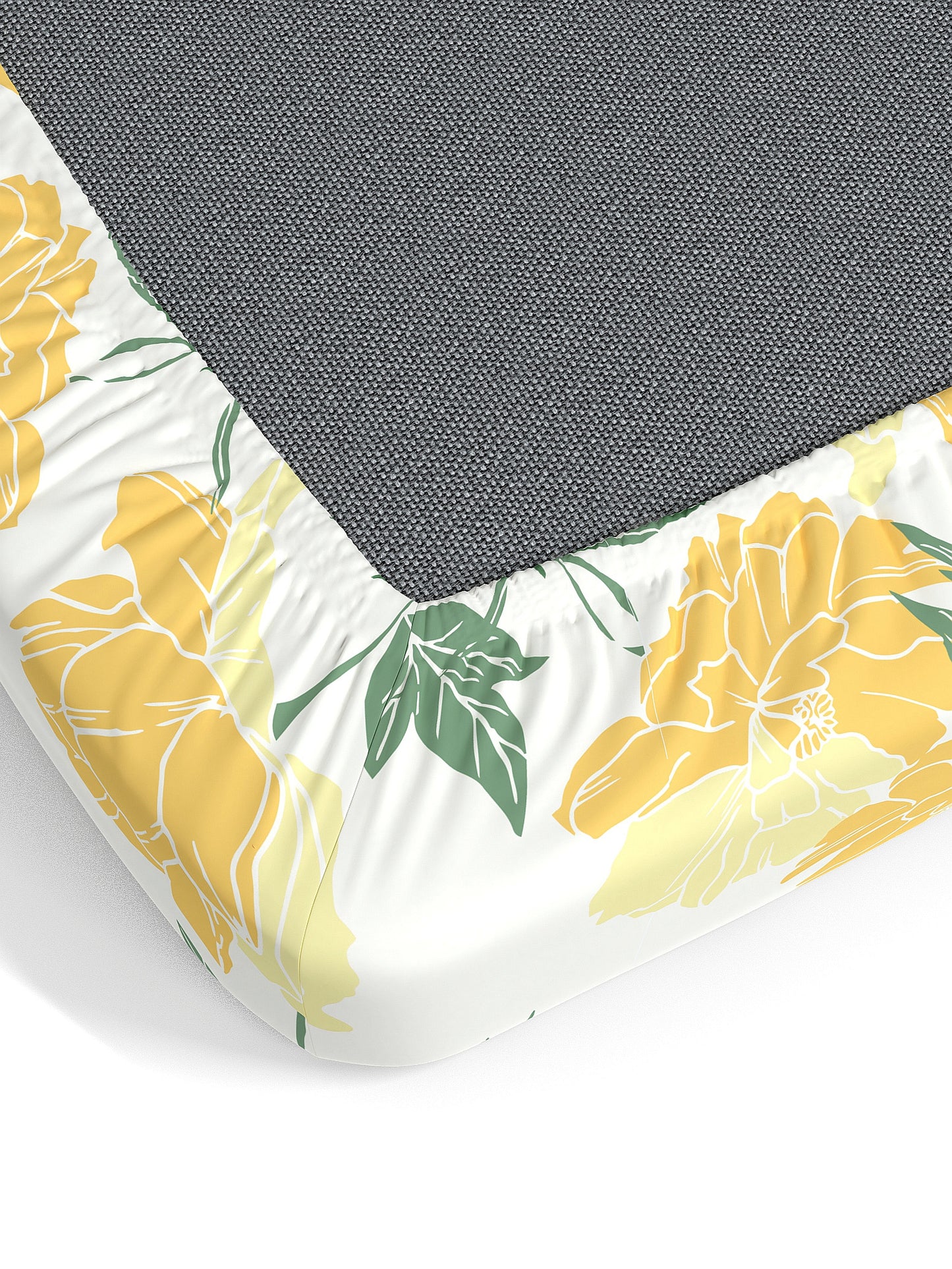 Dreamscape 100% Cotton Fitted Bedsheet with 2 Pillow Covers - (Size 60 x 78 inches, 140 TC, Colour - Beige)