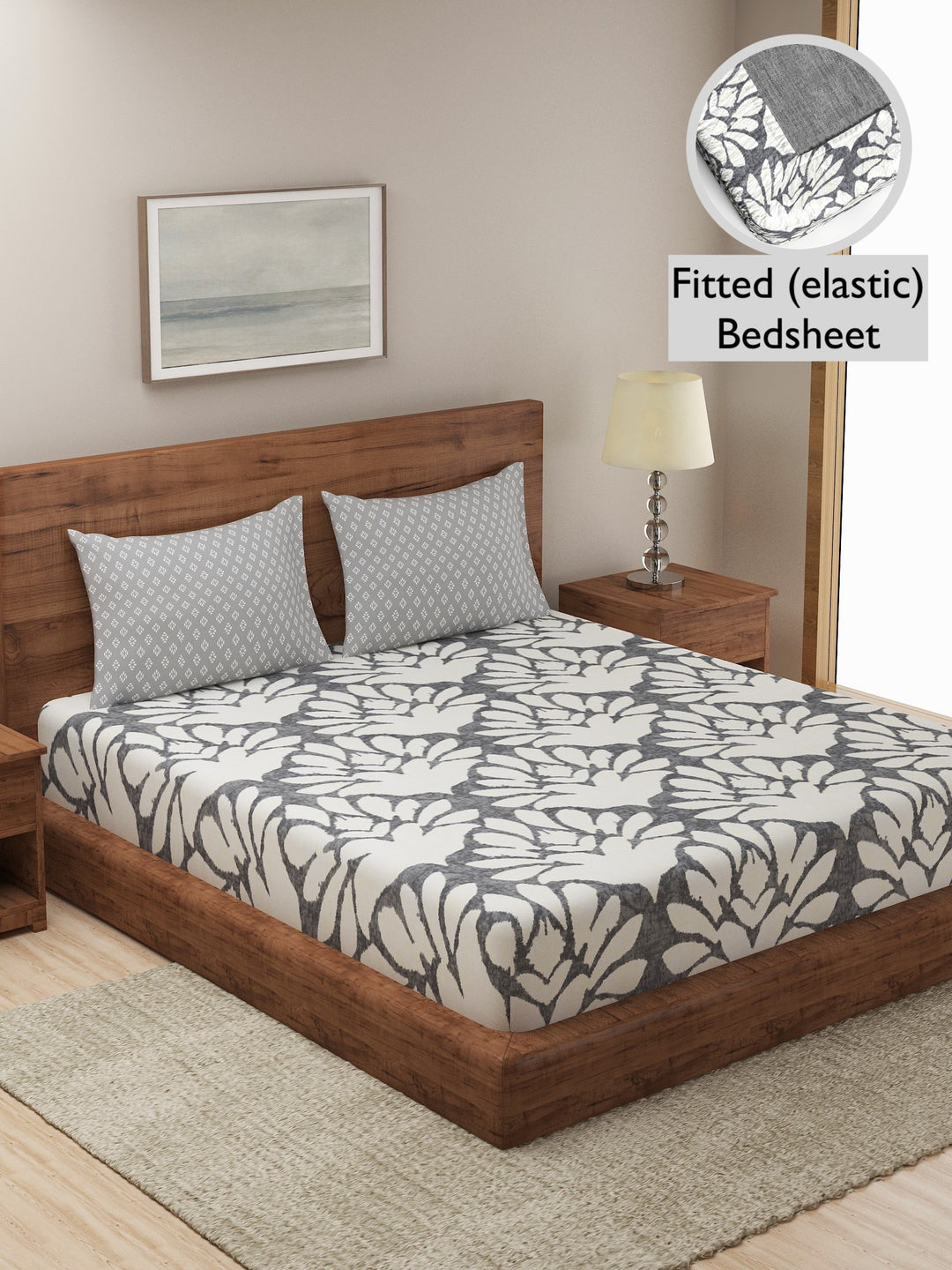 Dreamscape 100% Cotton Floral Bedsheet Set