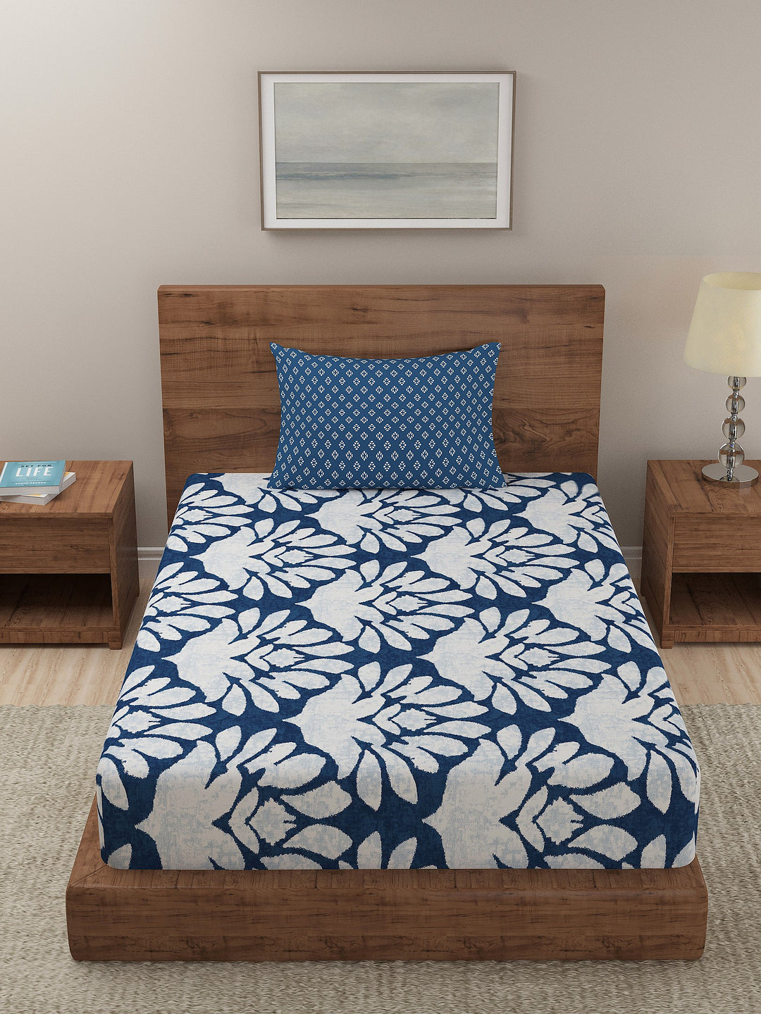 Dreamscape 100% Cotton Floral Bedsheet Set