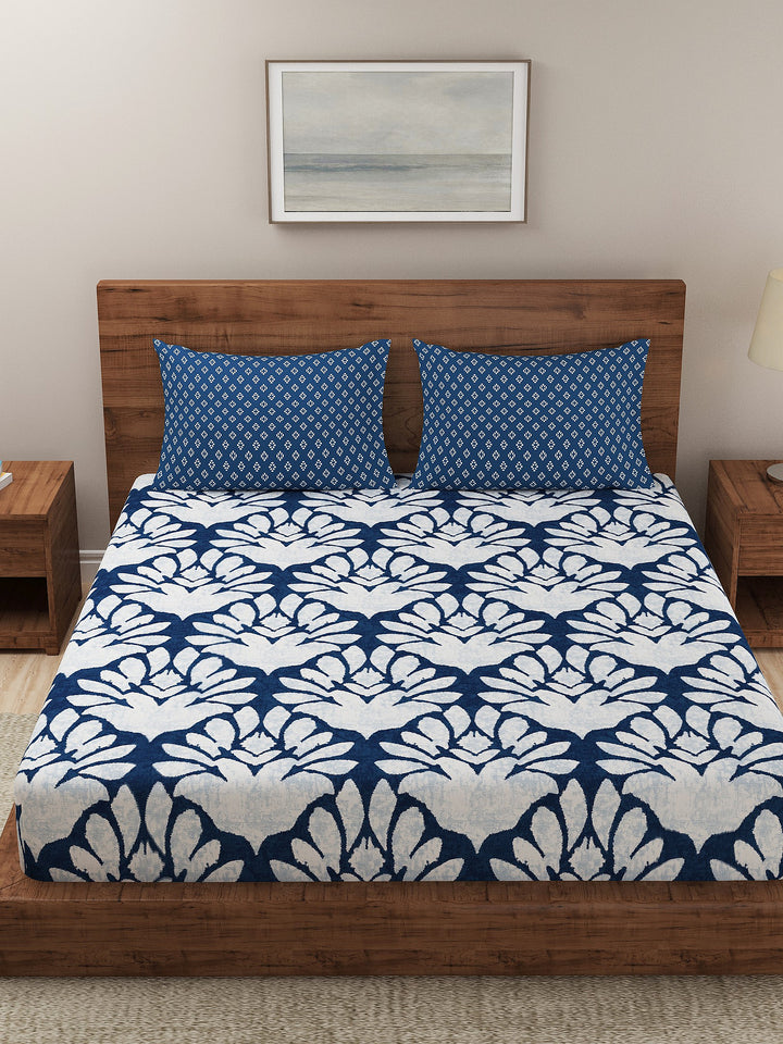 Dreamscape 100% Cotton Floral Bedsheet Set
