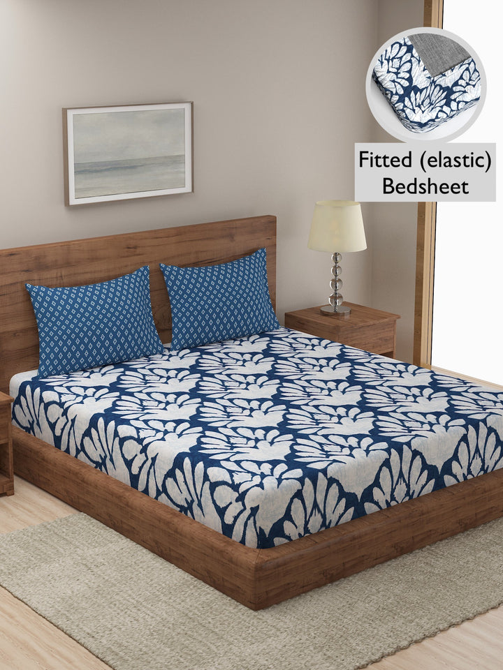 Dreamscape 100% Cotton Floral Bedsheet Set