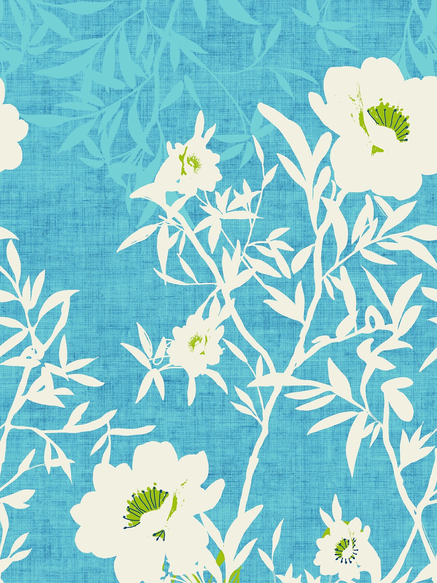 Dreamscape 100% Cotton Floral Bedsheet Set | 140 TC | Teal Blue