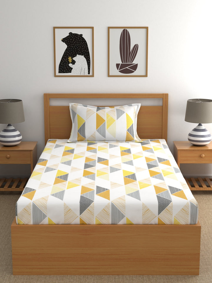 Dreamscape 100% Cotton Floral Bedsheet Set