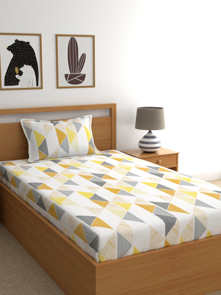 Dreamscape 100% Cotton Floral Bedsheet Set