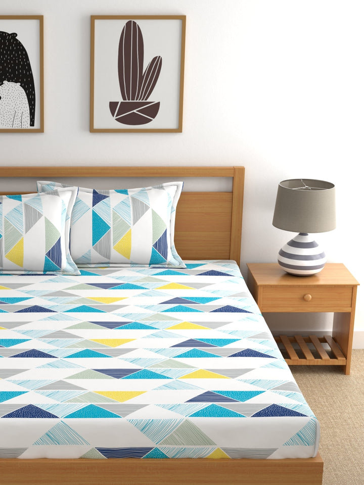 Dreamscape 100% Cotton Floral Bedsheet Set