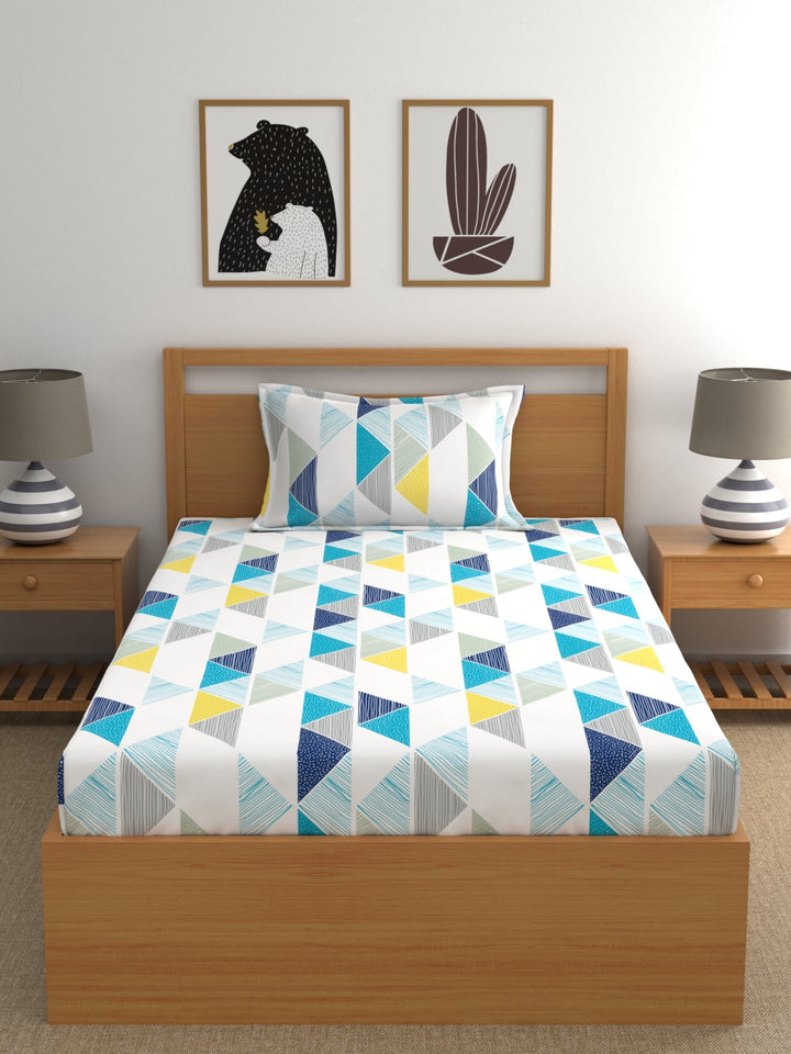 Dreamscape 100% Cotton Floral Bedsheet Set