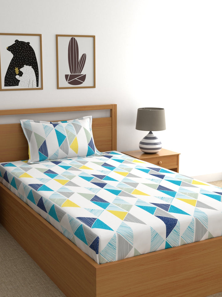 Dreamscape 100% Cotton Floral Bedsheet Set
