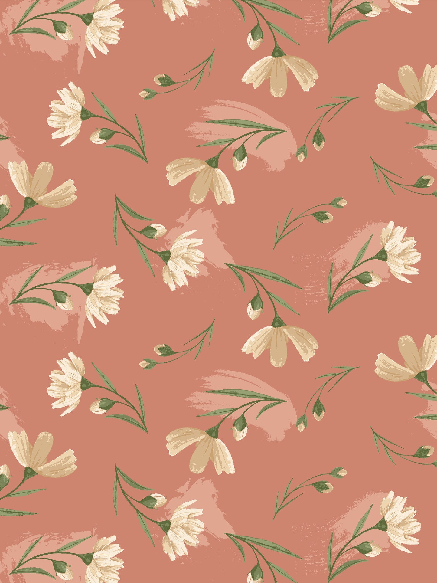 Dreamscape 100% Cotton 140 TC Floral Bedsheet Set - Colour: Brown