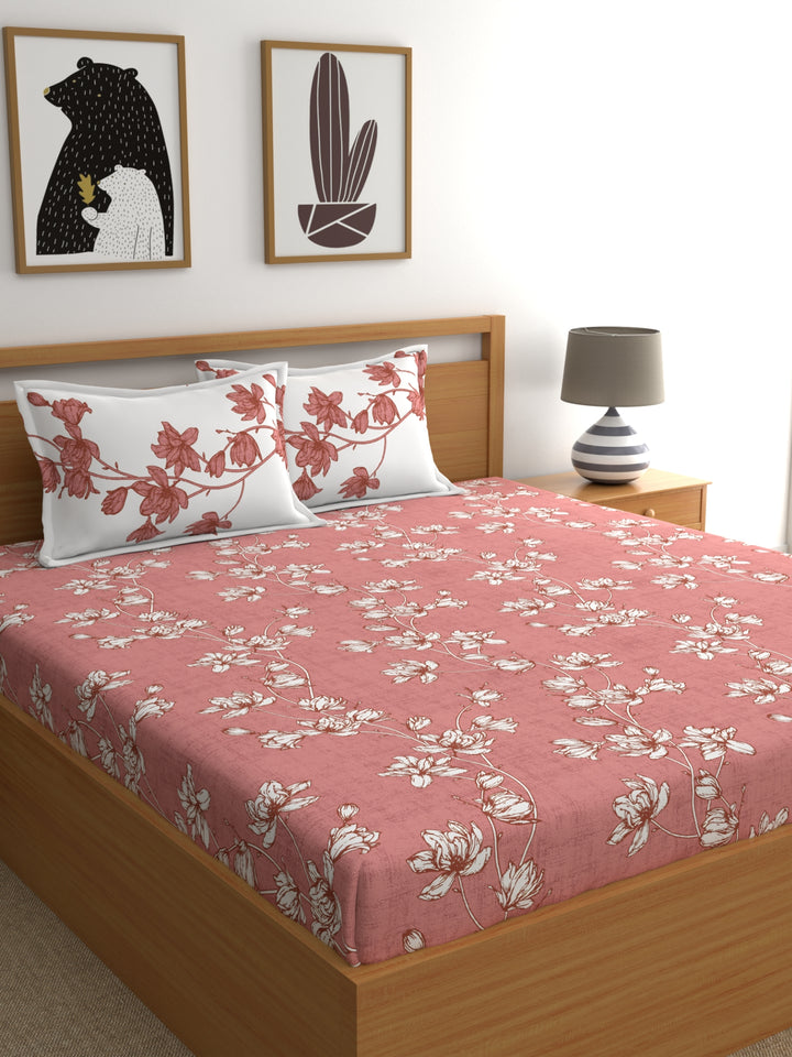 Dreamscape 100% Cotton Floral Bedsheet Set