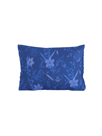 Dreamscape 100% Cotton 140 TC Floral Bedsheet Set - Colour: Blue