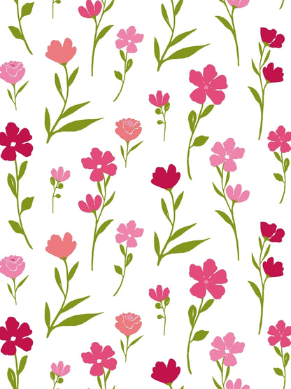 Dreamscape 100% Cotton Floral Bedsheet Set, Premium | 140 TC | Pink