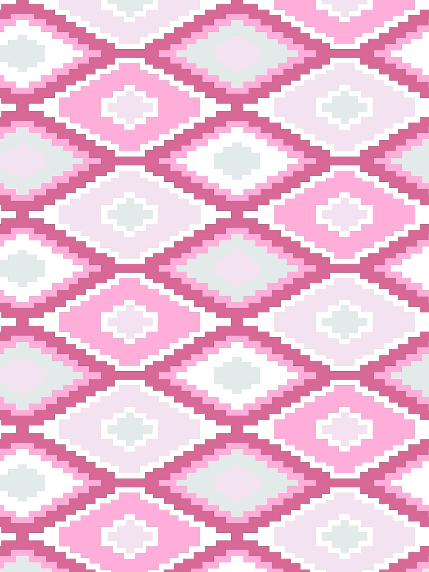 Home Ecstasy 100% Cotton Geometric Bedsheet Set | 140 TC | Pink