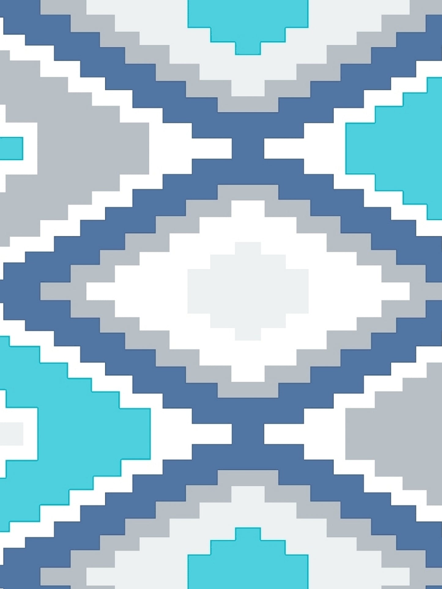 Home Ecstasy 100% Cotton Geometric Bedsheet Set | 140 TC | Blue