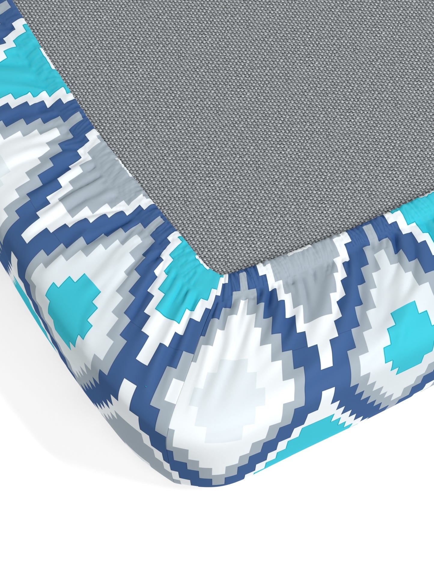 Home Ecstasy 100% Cotton Geometric Bedsheet Set | 140 TC | Blue