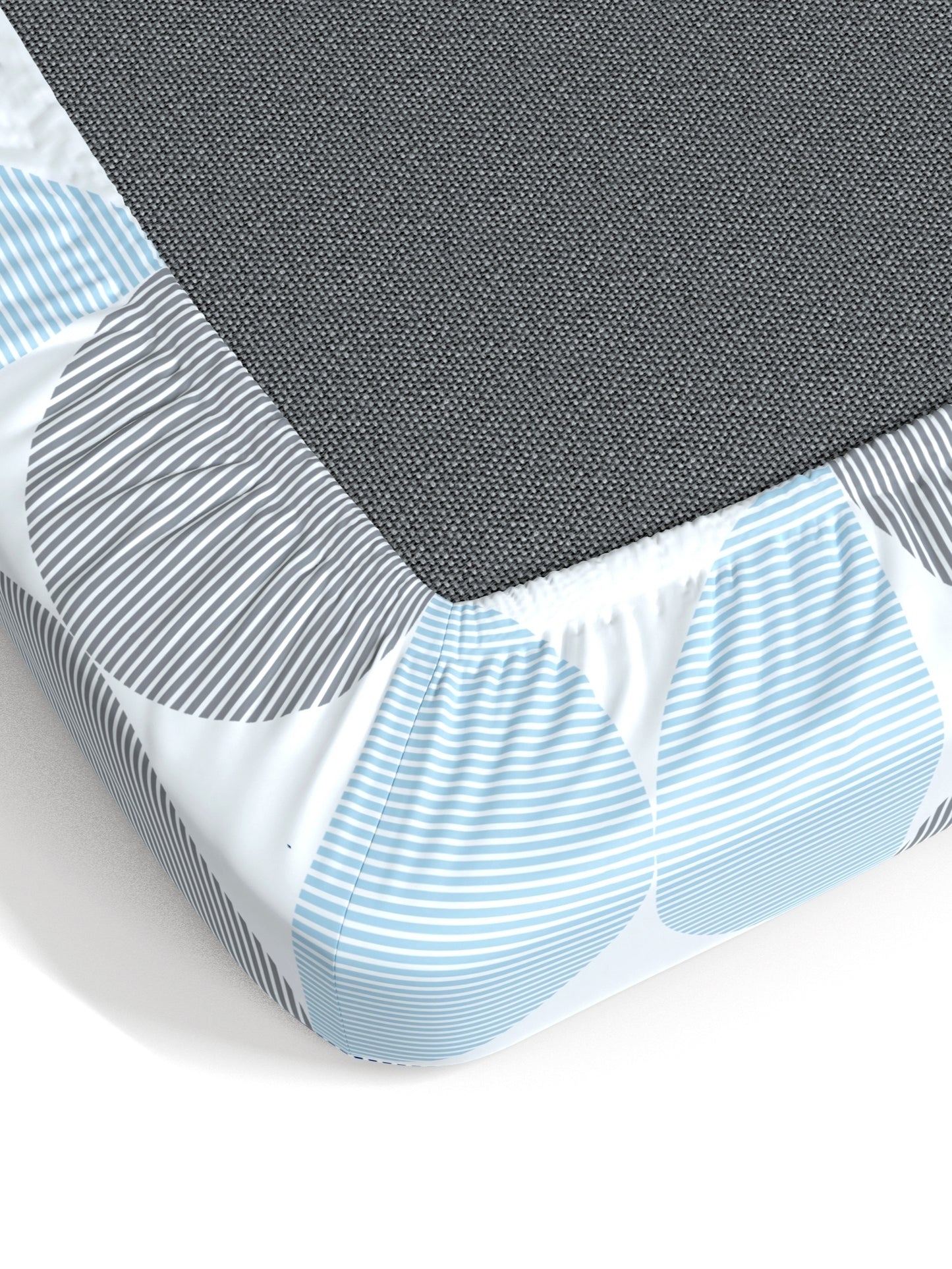 Home Ecstasy 100% Cotton Abstract Bedsheet Set | 180 TC | Blue