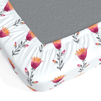 Home Ecstasy 100% Cotton Abstract Bedsheet Set | 180 TC | Pink