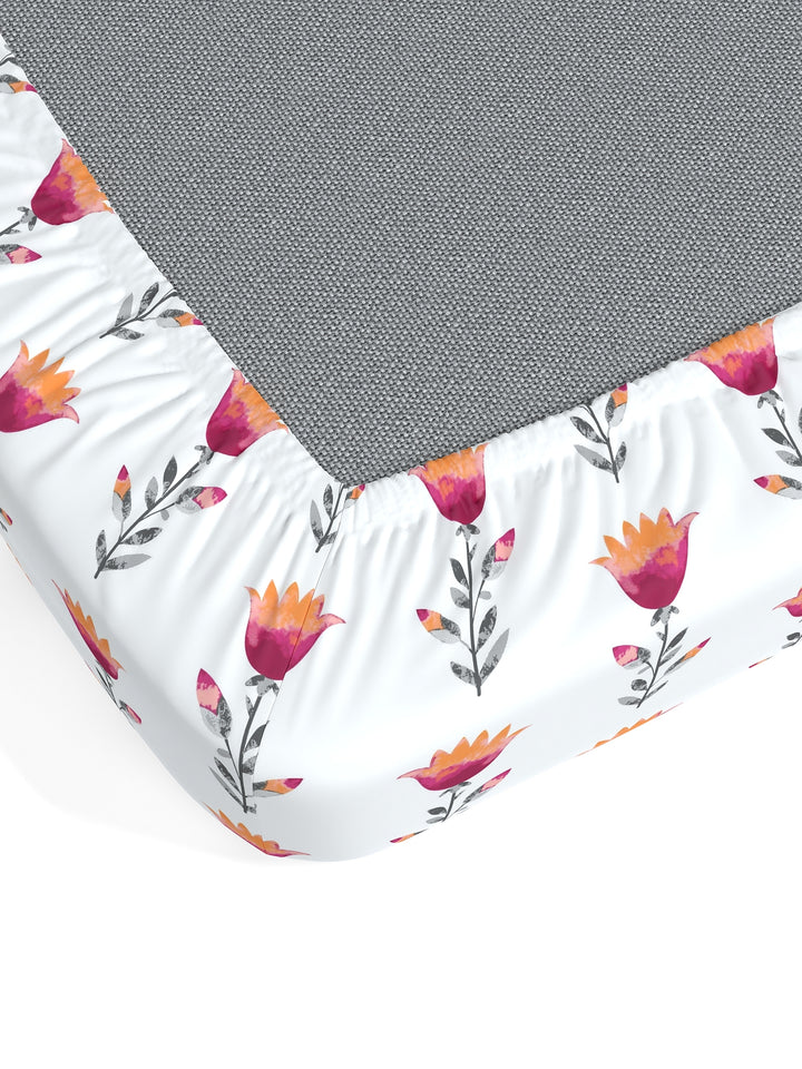 Home Ecstasy 100% 180TC Cotton Floral Bedsheet Set