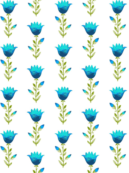 Home Ecstasy 100% Cotton Abstract Bedsheet Set | 180 TC | Blue