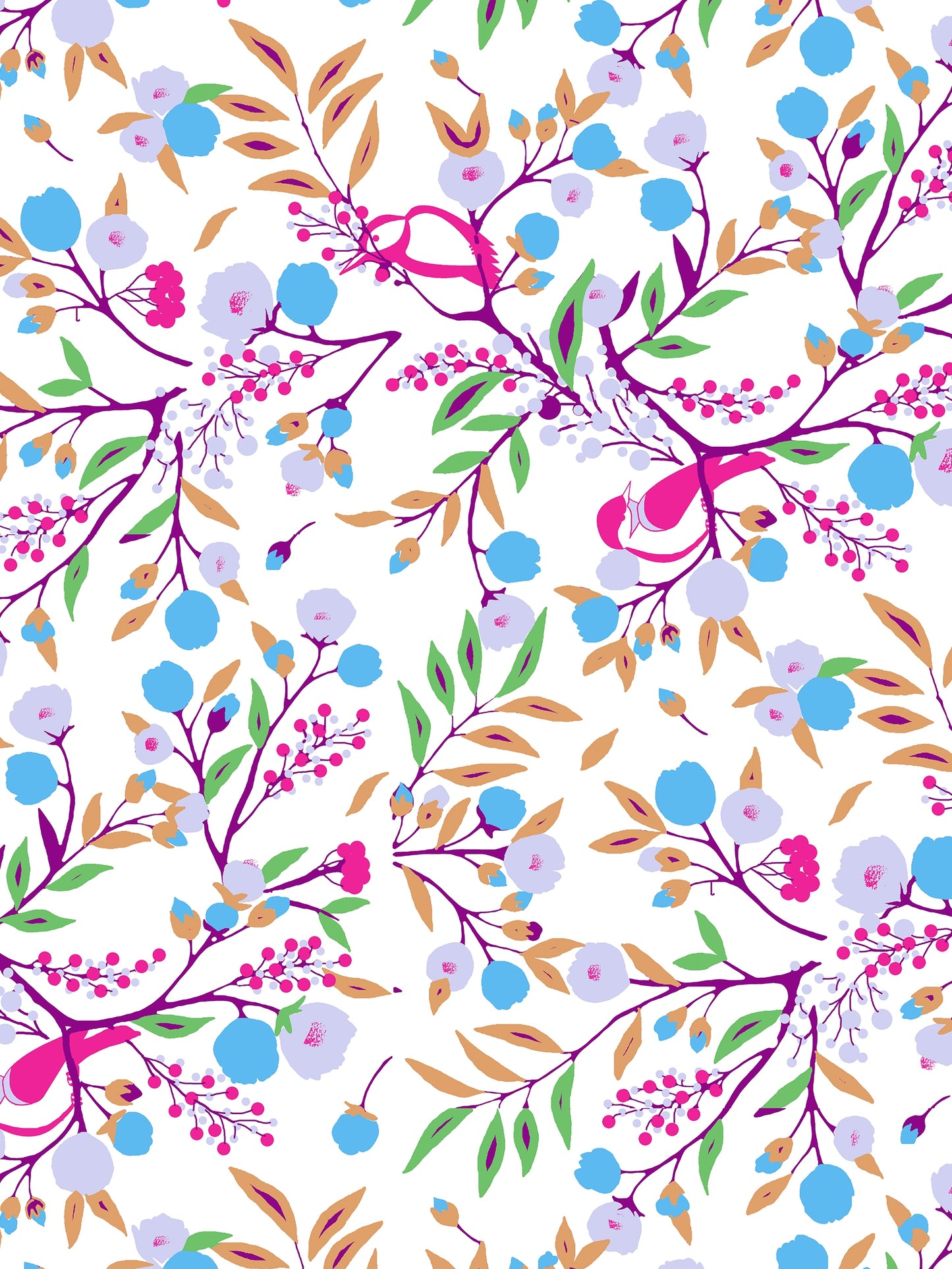 Dreamscape 100% Cotton 180 TC Floral Bedsheet Set - Colour: Blue