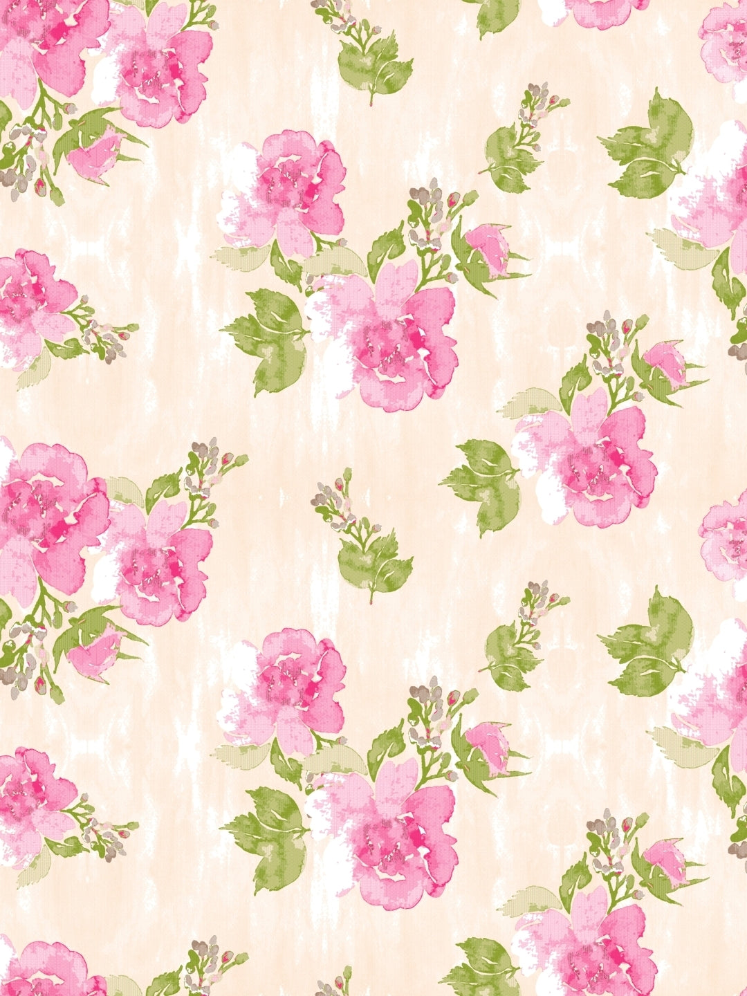 Dreamscape 100% Cotton 180 TC Floral Bedsheet Set - Colour: Pink