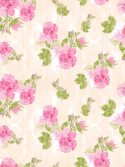 Dreamscape 100% Cotton 180 TC Floral Bedsheet Set - Colour: Pink