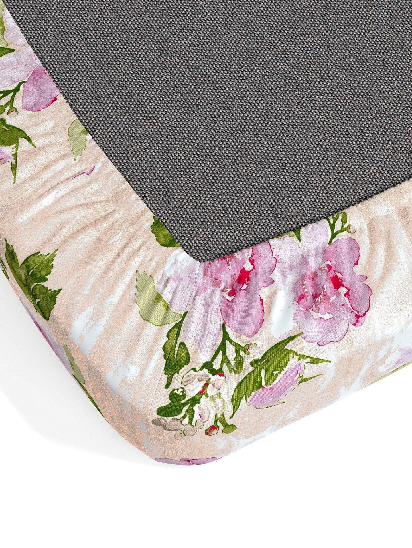 Dreamscape 100% Cotton 180 TC Floral Bedsheet Set - Colour: Pink