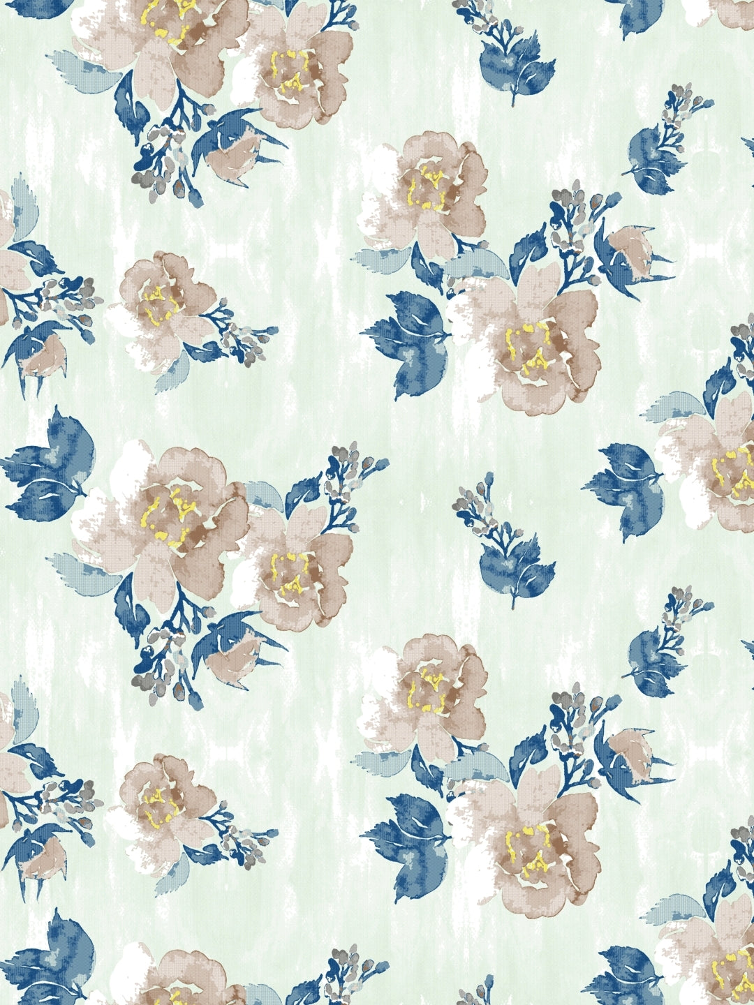 Dreamscape 100% Cotton 180 TC Floral Bedsheet Set - Colour: Blue