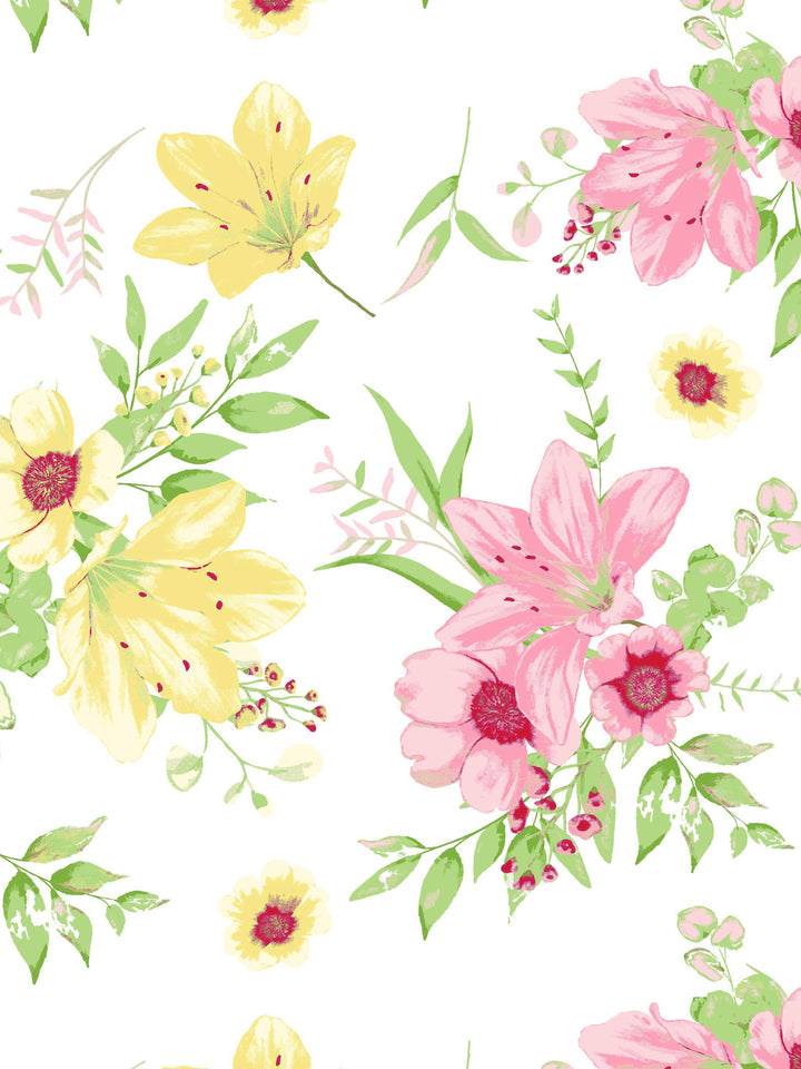 Home Ecstasy 100% Cotton 140TC Floral Bedsheet Set, Premium