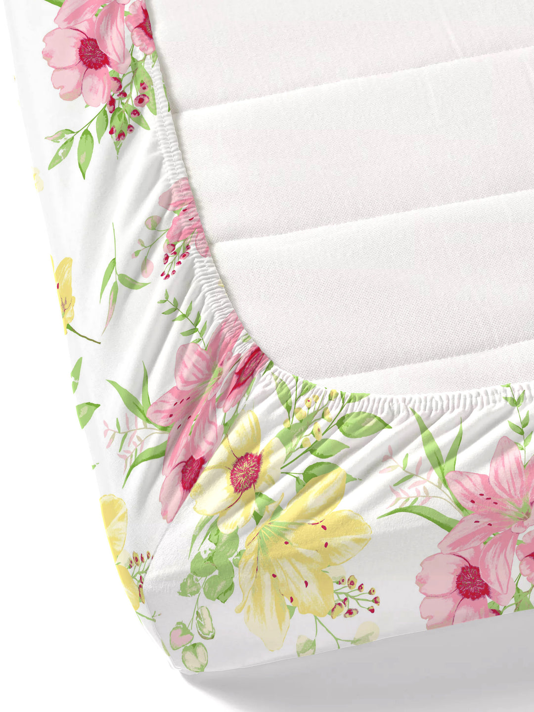 Home Ecstasy 100% Cotton 140TC Floral Bedsheet Set, Premium