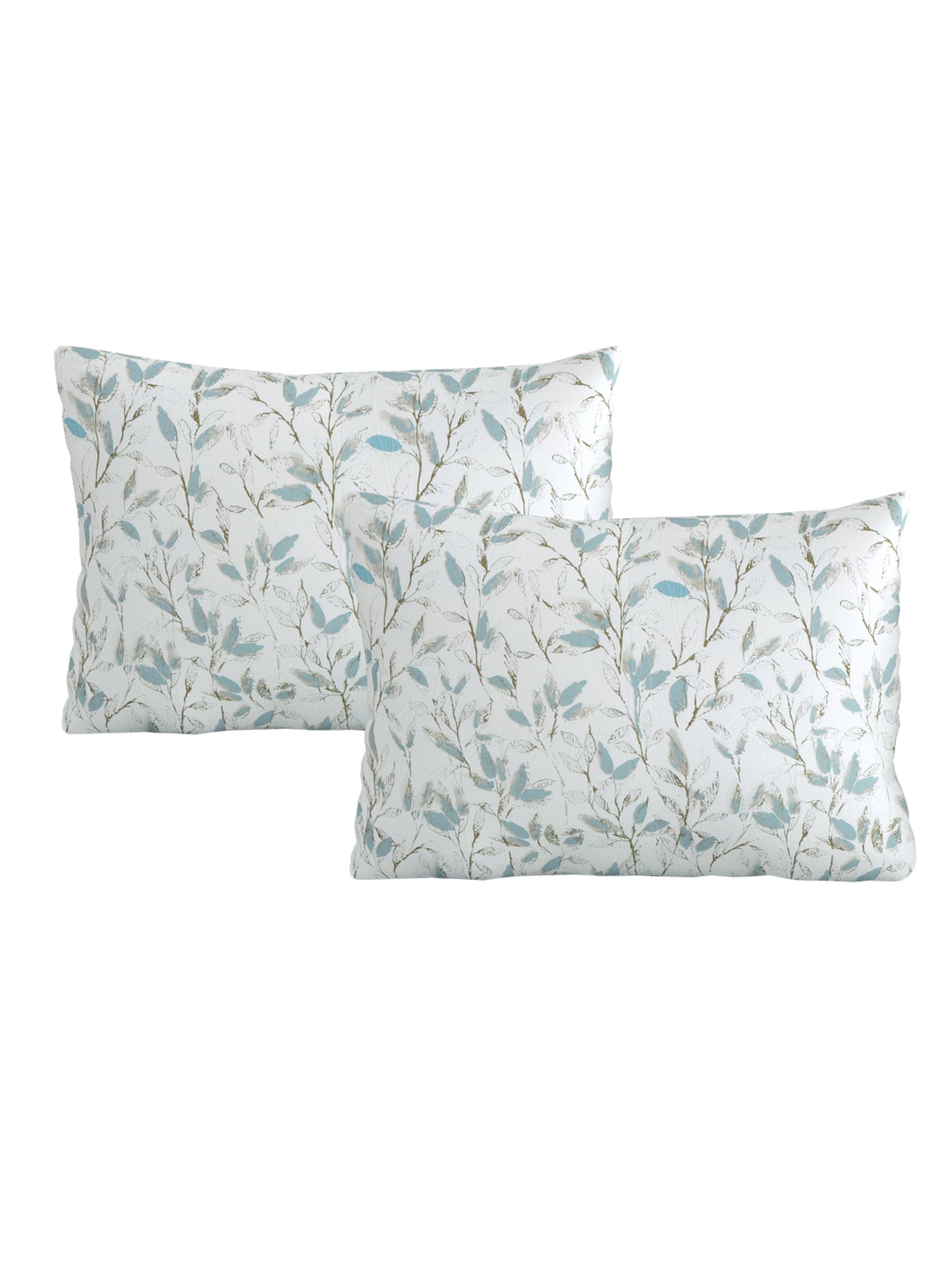 Home Ecstasy 100% Cotton 300 TC Floral Bedsheet Set - Colour: White