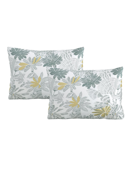 Home Ecstasy 100% Cotton Floral King Bedsheet Set | 300 TC