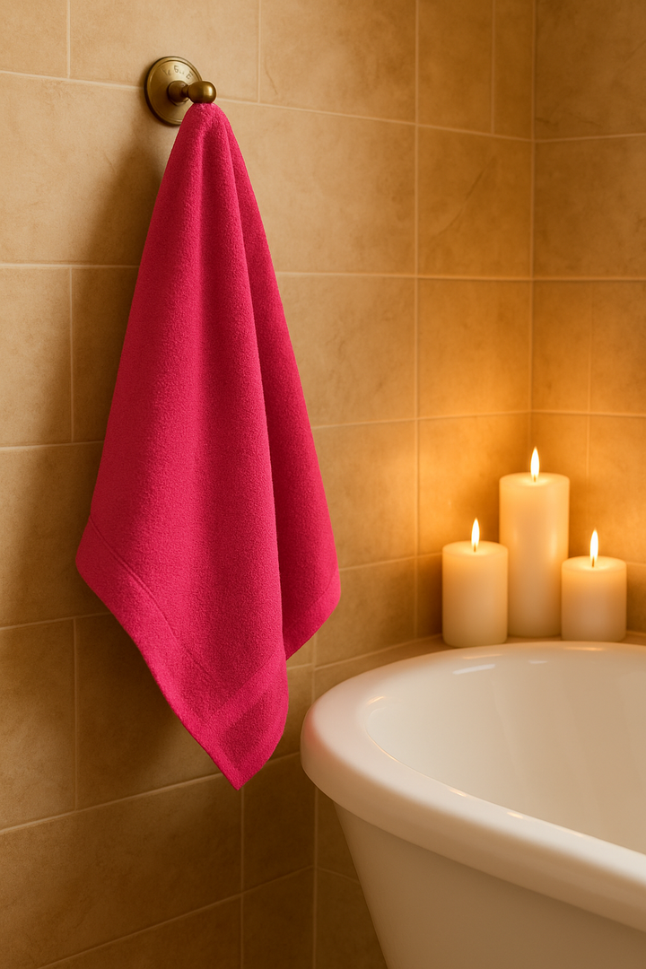 Dreamscape 100% Cotton 520 GSM Bath Towel | Coral