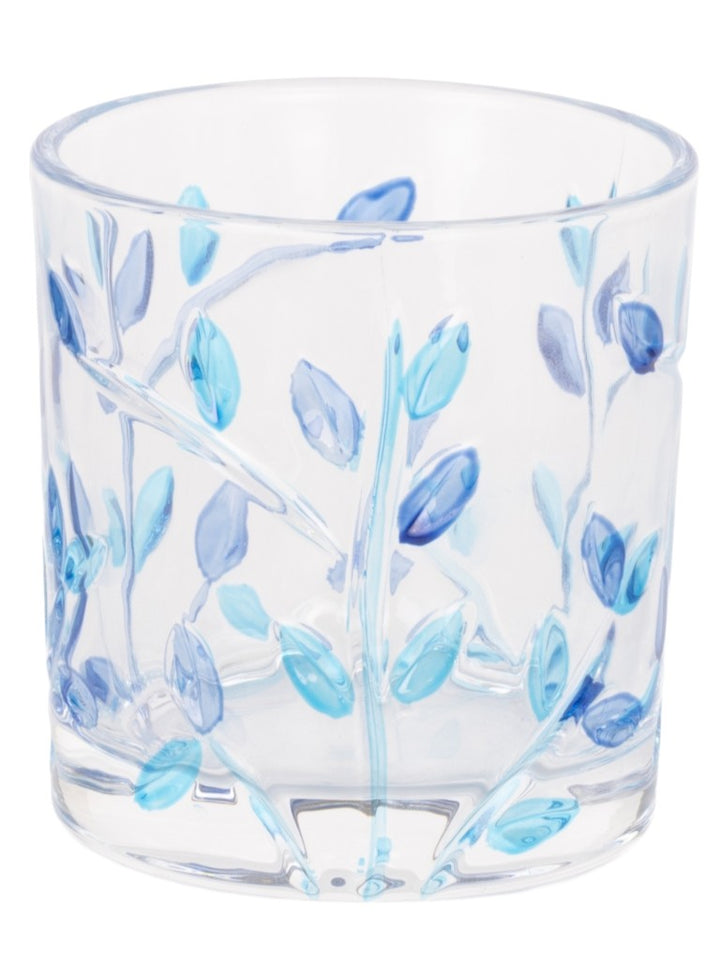 Home Ecstasy Premium Printed Glasses | Perfect for Home | 330 ml | Blue Wilow | Pack of 6