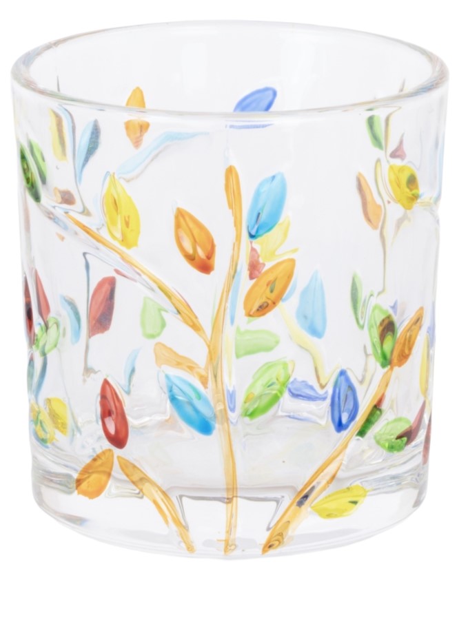 Home Ecstasy Premium Printed Glasses | Perfect for Home | 330 ml | Autumn Bloom | Pack of 6