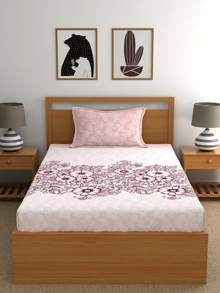 My Room 100% Cotton Floral Bedsheet Set