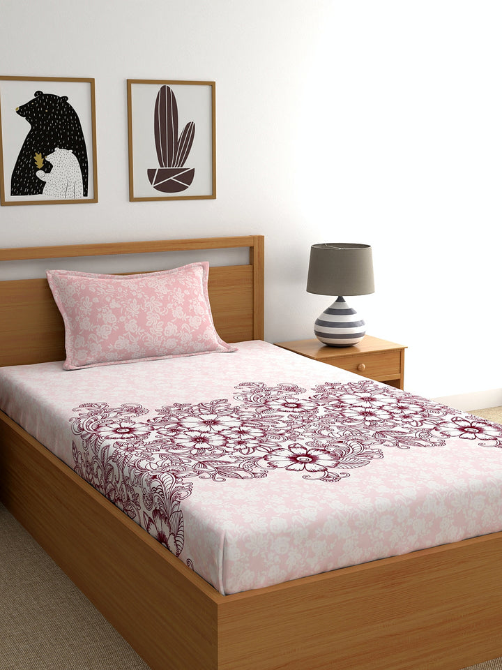 My Room 100% Cotton Floral Bedsheet Set
