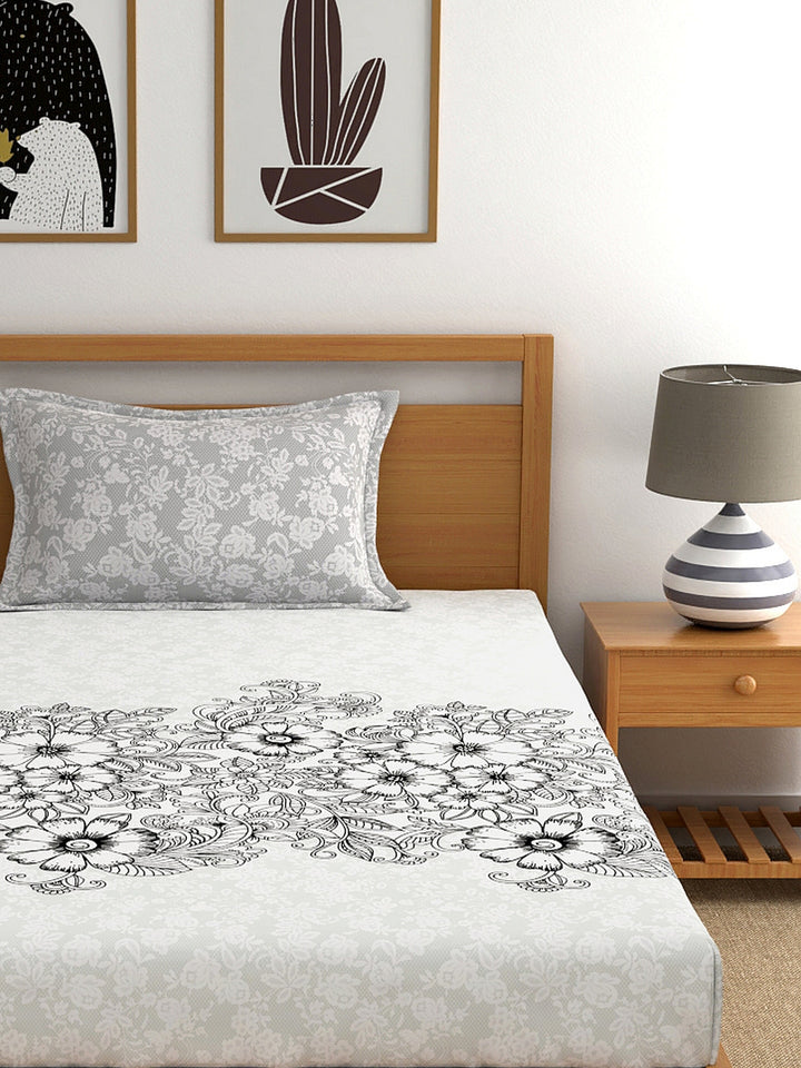 My Room 100% Cotton Floral Bedsheet Set